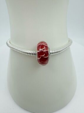 Pandora Red Asian Koinobori Murano Glass